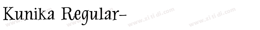 Kunika Regular字体转换